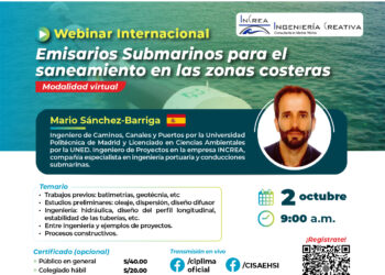 Conferencia Internacional: ¨Emisarios submarinos para el saneamiento en las zonas costeras¨ / Jueves 2 de octubre – 9 a.m.