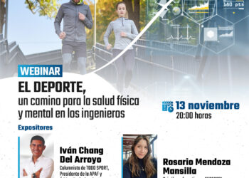 Webinar: ¨El Deporte, un camino para la salud física y mental en los ingenieros¨ / Jueves 13 de noviembre – 8:00 p.m.