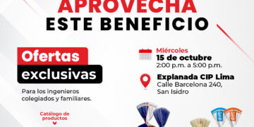 CIP Lima y Unión:¡Ofertas exclusivas para nuestros colegiados! / Miércoles 15 de octubre