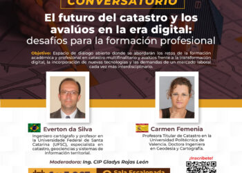 Conversatorio «El futuro del catastro y los avalúos en la era digital: Desafíos para la formación profesional» / 6 y 7 de octubre – 3:00 p.m.