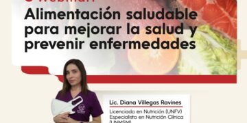 Webinar Gratuito: “Alimentación Saludable para mejorar la salud y prevenir enfermedades” / Miércoles 12 de noviembre – 7:00 p.m.