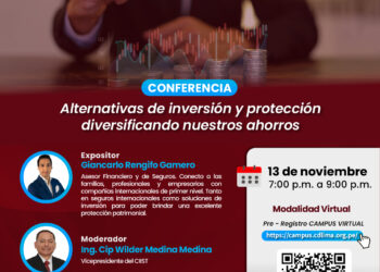 Conferencia: ¨¡Haz que tu dinero trabaje por ti!¨ / Jueves 13 de noviembre – 7:00 p.m.