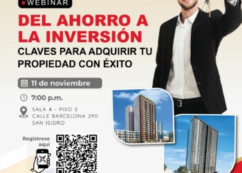 Webinar: «Del ahorro a la inversión: Claves para adquirir tu propiedad con éxito» / Inicio: Martes 11 de noviembre