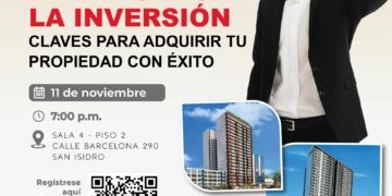 Webinar: «Del ahorro a la inversión: Claves para adquirir tu propiedad con éxito» / Inicio: Martes 11 de noviembre