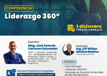 Conferencia: ¨Liderazgo 360°¨/ Miércoles 03 de diciembre – 7:00 p. m.