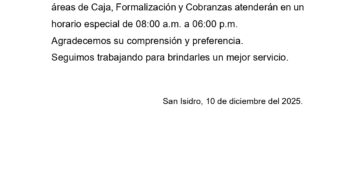 COMUNICADO N° 07-2025-2027/CIPLIMA