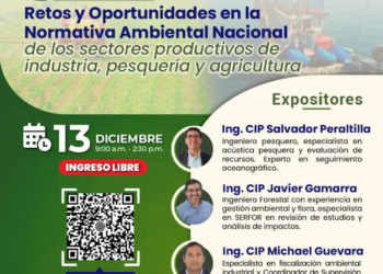 Conversatorio: ¨Retos y oportunidades en la normativa ambiental nacional¨ / Sábado 13 de diciembre – 9:00 a.m.