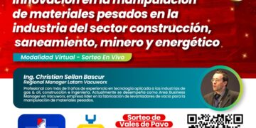 Webinar Intenacional: ¨Innovación en la manipulación de materiales pesados en la industria del sector construcción, saneamiento, minero y energético¨ / Lunes 22 de diciembre – 12:00 p.m.