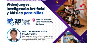 Taller de verano: Creación de videojuegos, inteligencia artificial y música para niños / Miércoles 28 de enero – 3:00 p.m.