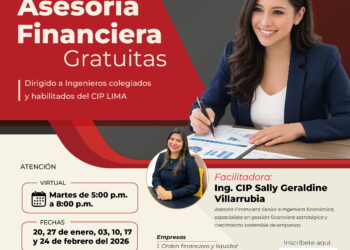 Asesoría Financiera: Gratuitas / Inicio: 20 de enero