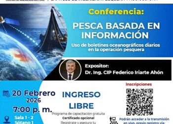 Conferencia: Pesca basada en información: Uso de boletines oceanográficos diarios en la operación pesquera – Viernes 20 de febrero
