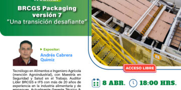 Webinar sobre BRCGS Packaging versión 7 abordará los desafíos de su implementación