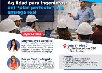 Taller: Agilidad para Ingenieros – del “plan perfecto” a la entrega real / Sábado 28 de marzo