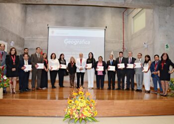 Semana del Capítulo de Ingeniería Geográfica 2026: reconocen a colegiados con 25 y 30 años de trayectoria, y a autoridades académicas