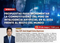 Webinar: “Propuesta para incrementar la competitividad del Perú en inteligencia artificial en 2026 frente al resto del mundo”/ Viernes 11 de mayo