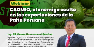 Webinar: ¨CADMIO, el enemigo oculto en las exportaciones de la Palta Peruana¨ / Viernes 24 de abril