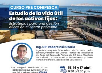 Curso PreConipesca: ¨Estudio de la vida útil de los activos fijos: Estrategias para una gestión eficaz en el sector pesquero¨ / Inicio: 15 de abril