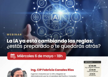 Webinar: “La IA ya está cambiando las reglas: ¿Estás preparado o te quedarás atrás?”/ Miércoles 6 de mayo