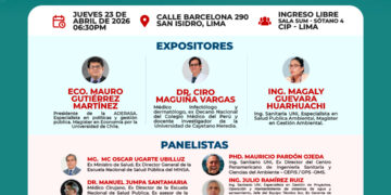 Foro técnico: ¨Agua, Saneamiento y Salud Pública en los Planes de Gobierno 2026 – 2031¨ / Jueves 23 de abril