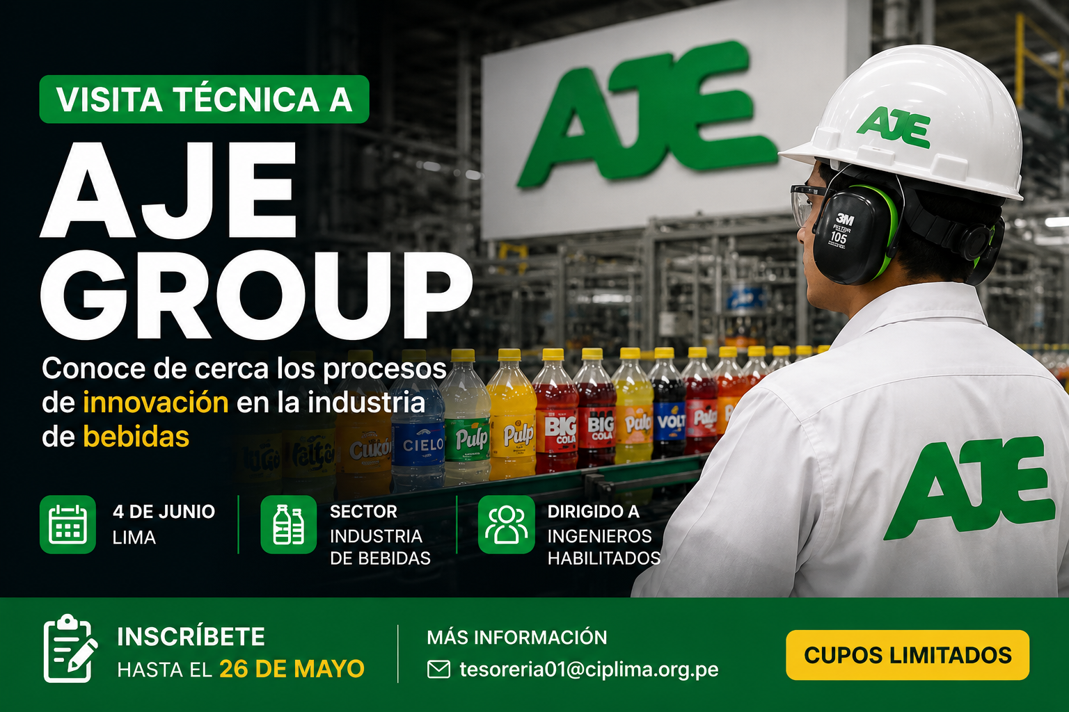 CIP Lima impulsa visita técnica a AJE Group para conocer procesos de ...