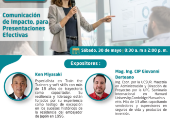Curso – Taller: “Comunicación de Impacto para Presentaciones Efectivas” / Inicio: Sábado 30 de mayo