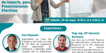 Curso – Taller: “Comunicación de Impacto para Presentaciones Efectivas” / Inicio: Sábado 30 de mayo