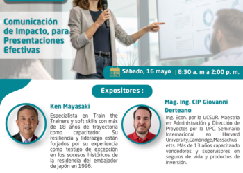 Curso – Taller: “Comunicación de Impacto para Presentaciones Efectivas” / Inicio: Sábado 16 de mayo