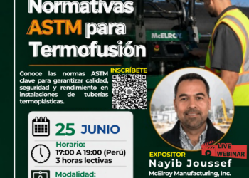 Seminario Web: «Normativas ASTM para Termofusión» / Jueves 25 de junio
