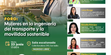 Foro: Mujeres en la Ingeniería del Transporte y la movilidad sostenible / Martes 23 de junio