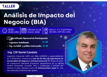 Taller: ¨Análisis de Impacto del Negocio (BIA)¨ / Martes 14 de julio