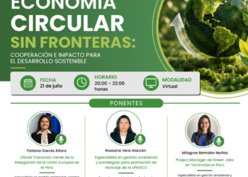 Webinar: Economía Circular Sin Fronteras: Cooperación e Impacto para el Desarrollo Sostenible / Martes 21 de julio