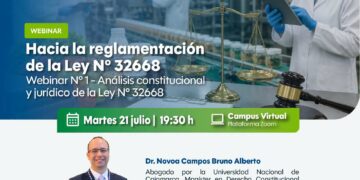 Webinar: Análisis constitucional y jurídico de la Ley N° 32668 / Martes 21 de julio