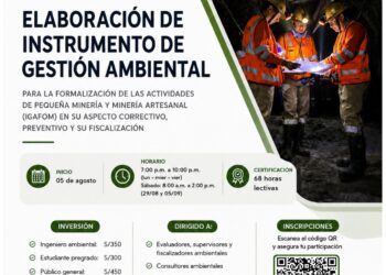 Curso – Taller: ¨Elaboración de Instrumento de Gestión Ambiental¨ / Inicio: 5 de agosto
