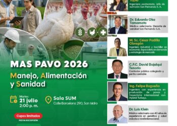 Mas Pavo 2026: Manejo, Alimentación y Sanidad/ Martes 21 de julio