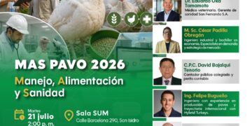 Mas Pavo 2026: Manejo, Alimentación y Sanidad/ Martes 21 de julio