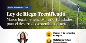 Charla Técnica: “Ley del riego tecnificado” / Viernes 11 de septiembre