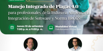 Conferencia: “Manejo Integrado de Plagas 4.0 para profesionales de la Industria Alimentaria: Integración de Software y Norma BRCGS” / Jueves 10 de setiembre