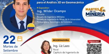 Conferencia virtual: “Fotogrametría y Realidad Virtual para el Análisis 3D en Geomecánica” / Martes 22 de setiembre
