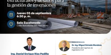 Conferencia: ¨Paralización de Obras Públicas en el Perú: Causas estructurales y desafíos para la gestión de inversiones¨ / Jueves 3 de setiembre