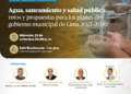 Foro técnico presencial: ¨Agua, saneamiento y salud pública¨ / Miércoles 23 de setiembre