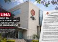 CIP Lima defiende su institucionalidad y los derechos de sus ingenieros ante propuesta de crear un Consejo Departamental de Lima Provincias
