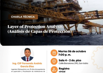 Charla Técnica: ¨Layer of Protection Analysis (Análisis de Capas de Protección)¨ / Martes 6 de octubre