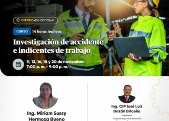 Curso: ¨Investigación de accidente e incidentes de trabajo¨ / Inicio: 11 de noviembre