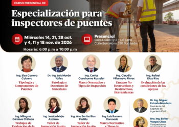 Curso presencial: ¨Especialización para Inspectores de Puentes¨/ Inicio: 14 de octubre